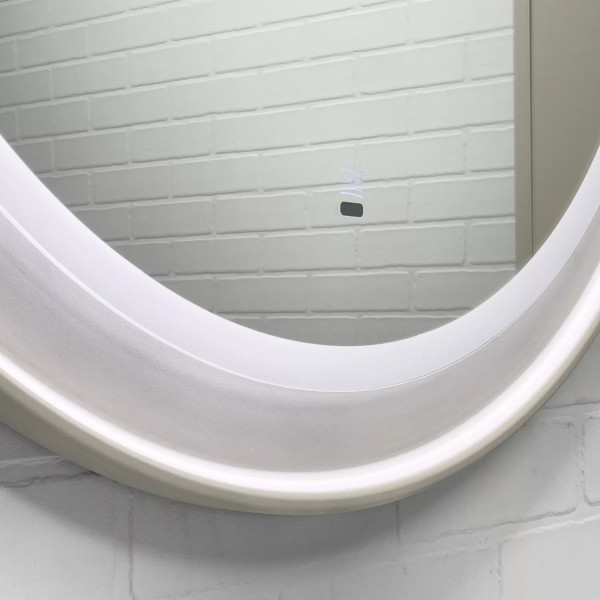 Зеркало Comforty Ереван 800x25x800 с подсветкой серый шёлк (00-00014157)