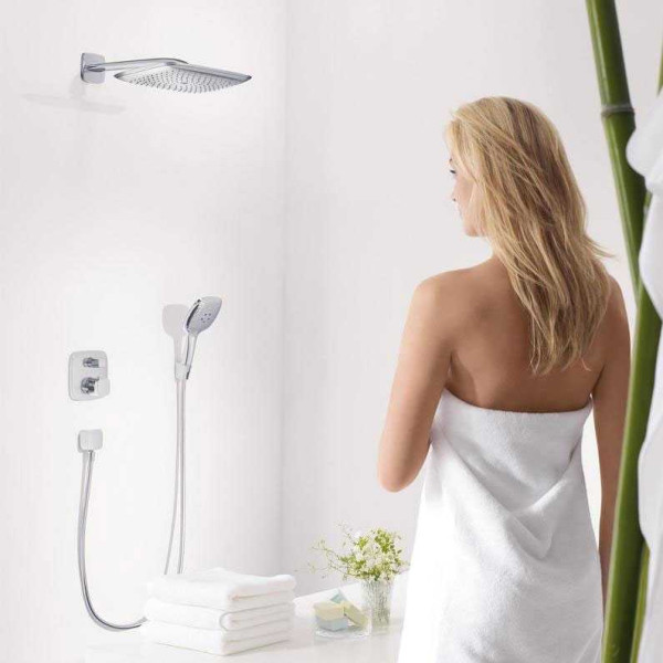 Держатель для шланга Hansgrohe Fixfit Square хром (26455000) Держатель для шланга Hansgrohe Fixfit Square хром (26455000)