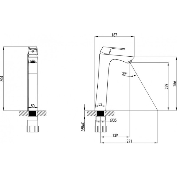 Смеситель для раковины Lemark Unit (LM4509C) Смеситель для раковины Lemark Unit (LM4509C)