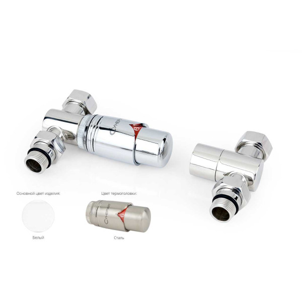 Автоматический терморегулятор Сунержа прямой 1/2"Нx3/4" накидная гайка набор (12-1420-6205)