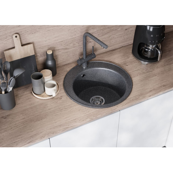 Мойка для кухни врезная Aquaton Шелли 500x500x213 графит (1.A734.7.32S.S21.0) Мойка для кухни врезная Aquaton Шелли 500x500x213 графит (1.A734.7.32S.S21.0)