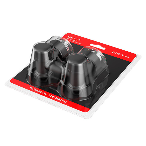 Фитинг двойной угловой со встроенным шаровым краном Royal Thermo Design угловой 1/2"х3/4"EK (черный) (RANDU11234BL) Фитинг двойной угловой со встроенным шаровым краном Royal Thermo Design угловой 1/2"х3/4"EK (черный) (RANDU11234BL)