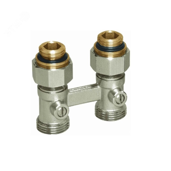 Клапан запорный Lemax RLV-KS прямой с переходниками G3/4" x G1/2"