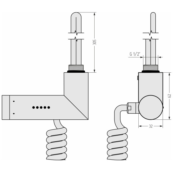 Модуль электрический многофункциональный Сунержа МЭМ правый матовый черный (31-1517-2007) Модуль электрический многофункциональный Сунержа МЭМ правый матовый черный (31-1517-2007)