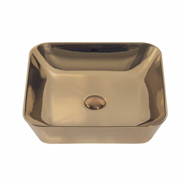 Раковина накладная Abber Rechteck золото (AC2205GG)