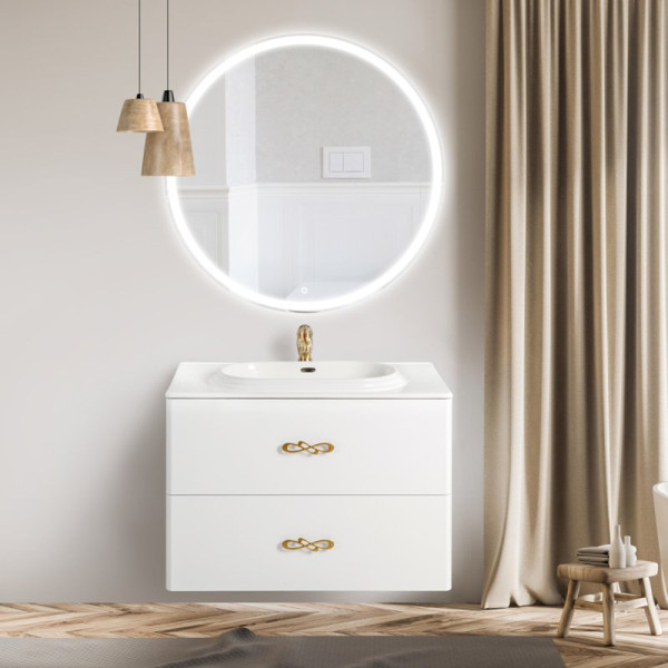 Тумба подвесная BelBagno Onda-M 80 см Bianco Lucido (ONDA-M-800-2C-SO-BL) Тумба подвесная BelBagno Onda-M 80 см Bianco Lucido (ONDA-M-800-2C-SO-BL)