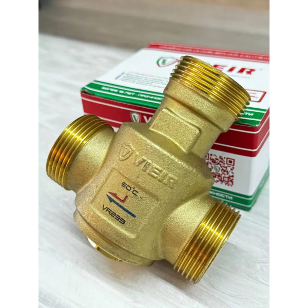 Вентиль трехходовой термостатический антиконденсационный 1 1/4" Vieir 60°C (VR239A)