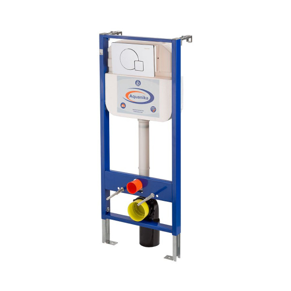 Инсталляция для унитаза Aquanika Basic (с клавишей смыва, два режима слива) (10.702.450.02.10)