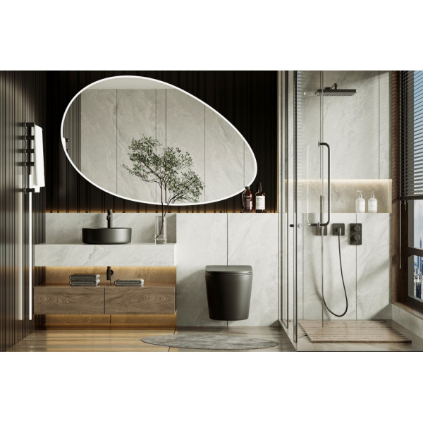 Унитаз подвесной Abber Bequem 355x490x360 черный матовый (AC1102TMB)