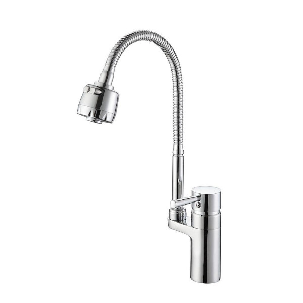 Смеситель для кухни Dlin с гибким изливом хром (D157315-T)