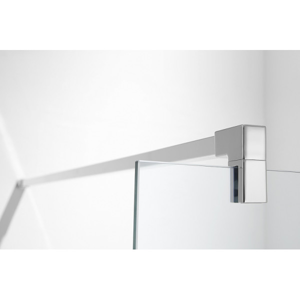 Душевая перегородка Aquatek 80x200 стекло прозрачное, профиль хром (AQ WIW 08020CH)