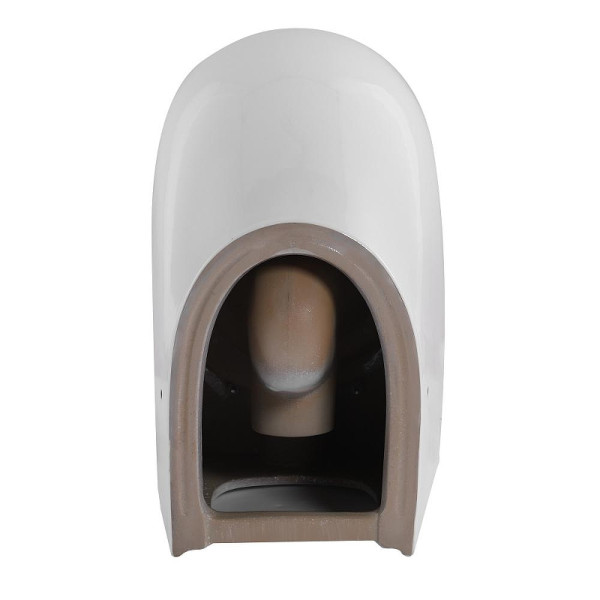 Унитаз приставной Abber Bequem безободковый, смыв торнадо белый (AC1111T) Унитаз приставной Abber Bequem безободковый, смыв торнадо белый (AC1111T)