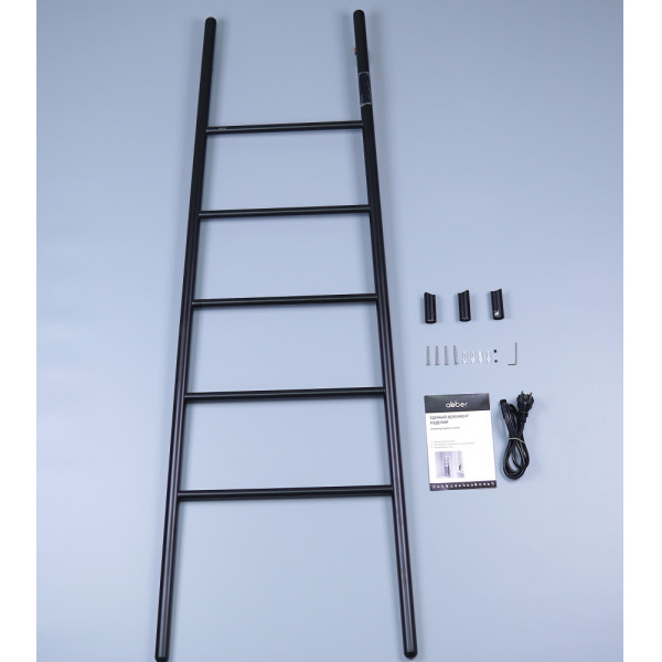 Полотенцесушитель электрический Abber Treppe 530x1520 черный матовый (AH4705MB) Полотенцесушитель электрический Abber Treppe 530x1520 черный матовый (AH4705MB)