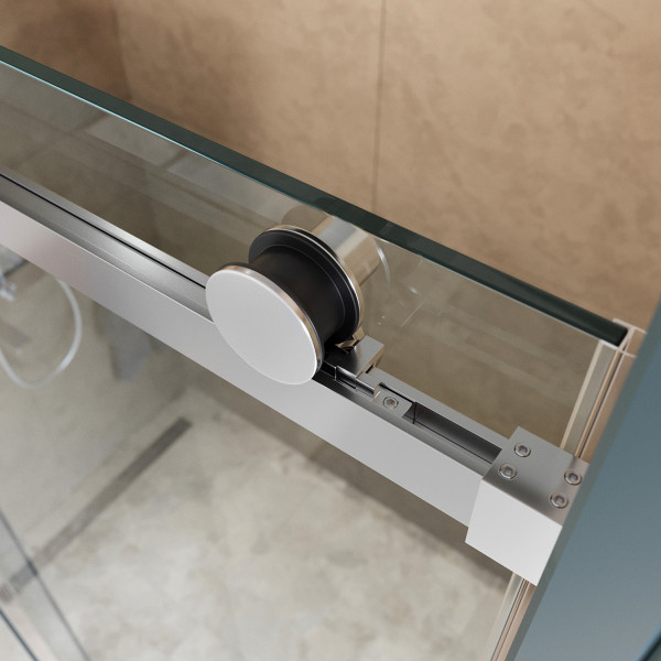 Душевая дверь BelBagno Soft Close-2 140x200 стекло прозрачное, профиль хром глянцевый (SOFT_CLOSE-2-BF-1-140-C-Cr)