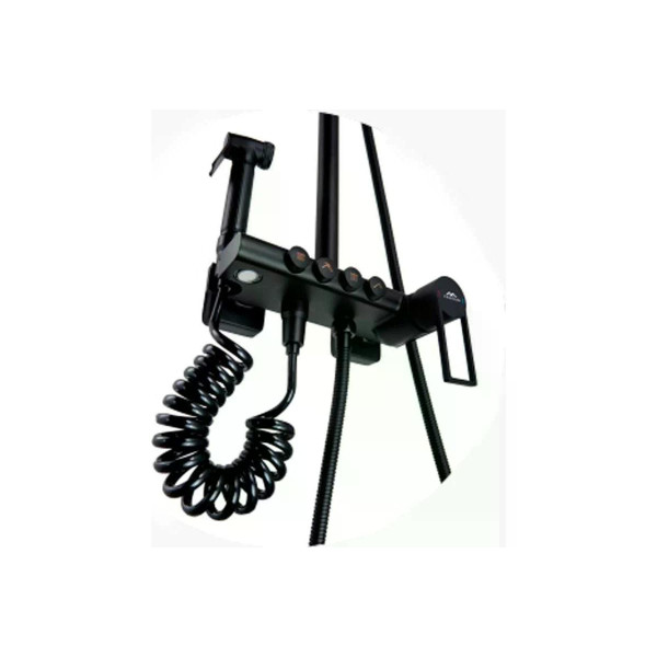 Душевая система Fashun с гигиенической лейкой черный (A2483-7) Душевая система Fashun с гигиенической лейкой черный (A2483-7)