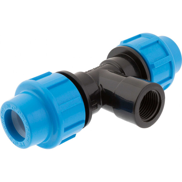 Тройник 20*1/2"В*20 Джилекс (для п/э трубы, PP) (9420) Тройник 20*1/2"В*20 Джилекс (для п/э трубы, PP) (9420)