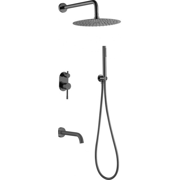 Душевая система Boheme Uno SGM (графит глянец) (464-2-SGM)