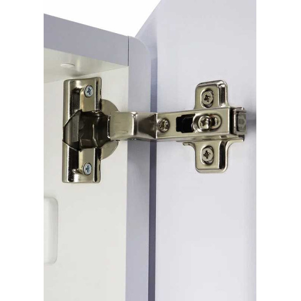 Шкаф зеркальный Континент Torneo White LED d 700 (МВК085)