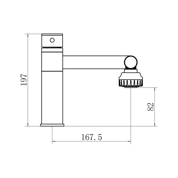 Смеситель для кухни Fashun чёрный (A4017-7)
