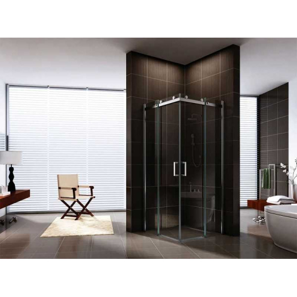 Душевой уголок Berges Gelios 1000*1000*1950 стекло прозрачное, профиль хром сильвер (61027)