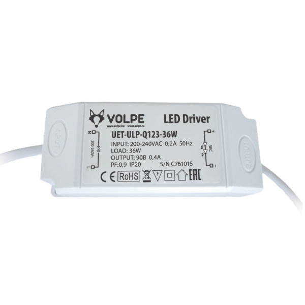 Драйвер светодиодный к светильнику Volpe ULP-Q123-36W (UL-00000439) Драйвер светодиодный к светильнику Volpe ULP-Q123-36W (UL-00000439)