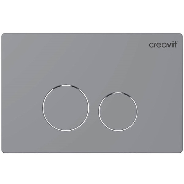 Клавиша смывная Creavit Terra серый матовый (GP9002.00) Клавиша смывная Creavit Terra серый матовый (GP9002.00)