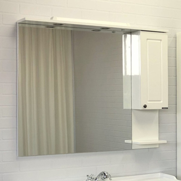 Шкаф зеркальный Comforty Рига 1000x800x155 дуб сонома матовый (00-00001345) Шкаф зеркальный Comforty Рига 1000x800x155 дуб сонома матовый (00-00001345)