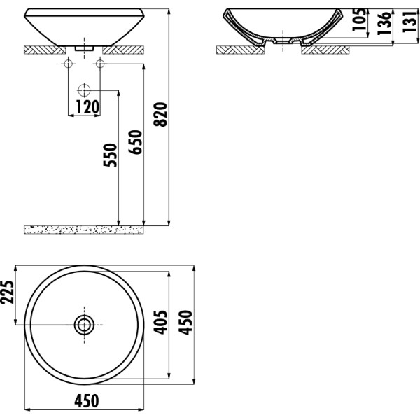 Раковина мебельная Creavit Minimal 45x45 белая (MN045-00SI00E-0000) Раковина мебельная Creavit Minimal 45x45 белая (MN045-00SI00E-0000)