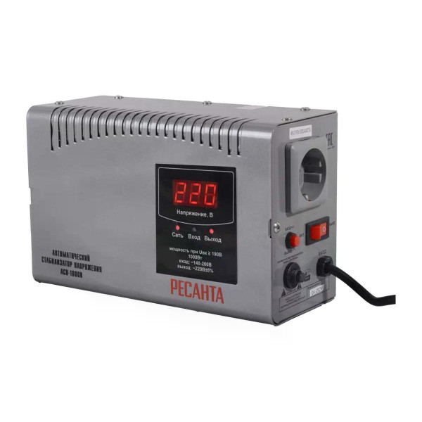 Стабилизатор напряжения Ресанта АСН-1000Н (63/6/64)