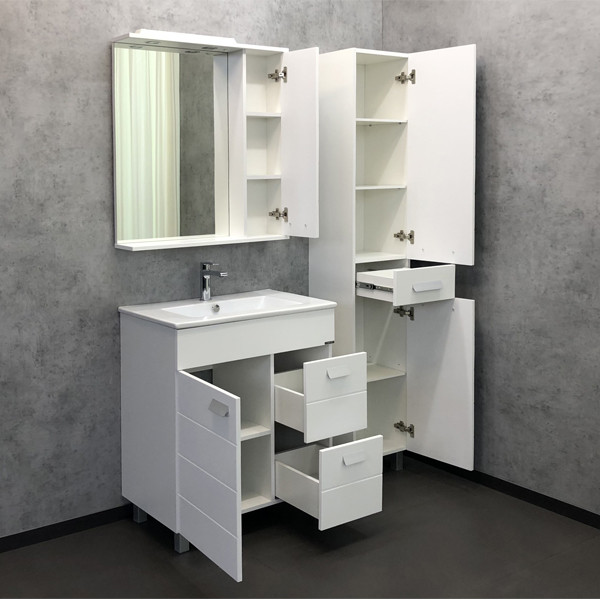 Пенал подвесной Comforty Марио 750x790x155 дуб дымчатый (00-00001304) Пенал подвесной Comforty Марио 750x790x155 дуб дымчатый (00-00001304)