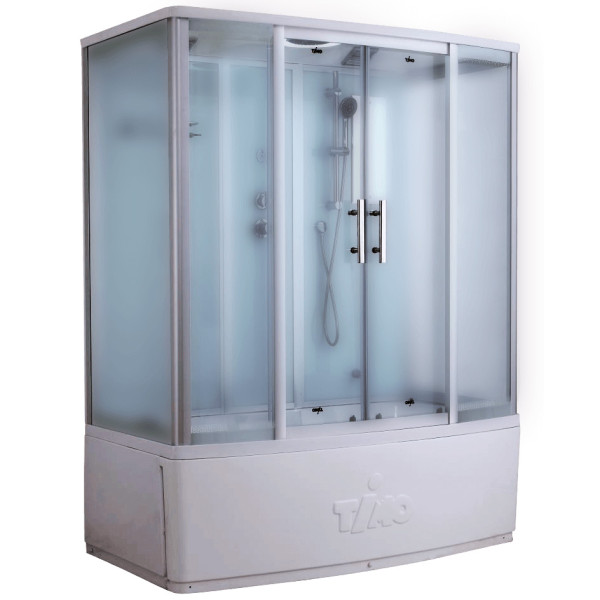 Душевая кабина Timo T-6650 Silver Fabric 150x88x220 стекло матовое, профиль хром (T-6650 SF) Душевая кабина Timo T-6650 Silver Fabric 150x88x220 стекло матовое, профиль хром (T-6650 SF)