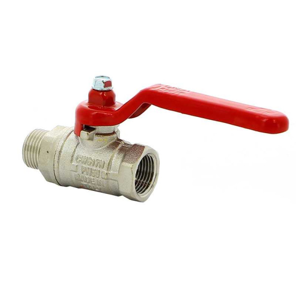 Кран Itap 3/8" ВН шаровый Ideal (красная ручка) (0910038)