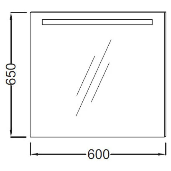 Зеркало Jacob Delafon 600x30x650 (EB1411-NF)