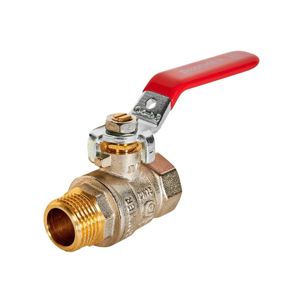 Кран 1/2" ВН шаровый Rommer (ГОСТ, красная ручка) RBV-0002-2210315 Кран 1/2" ВН шаровый Rommer (ГОСТ, красная ручка) RBV-0002-2210315