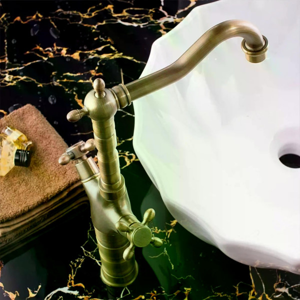 Смеситель для раковины Rea Rustico бронза (REA-B5521) Смеситель для раковины Rea Rustico бронза (REA-B5521)