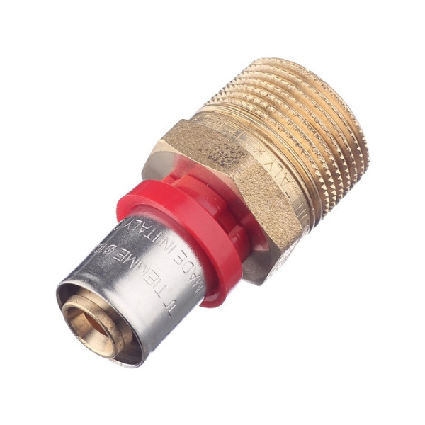 Соединение прямое Tiemme 16х3/4"Н латунь (пресс) (1650091 / 1650G001605CZ) Соединение прямое Tiemme 16х3/4"Н латунь (пресс) (1650091 / 1650G001605CZ)