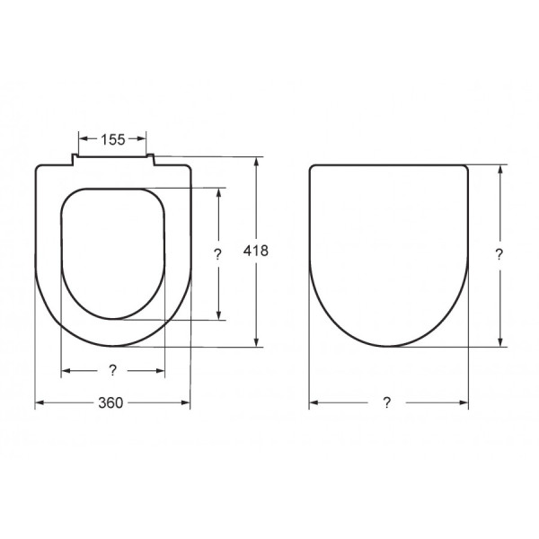 Сиденье для унитаза Jika Era 360x418 белый (8.9853.5.000.063.9)