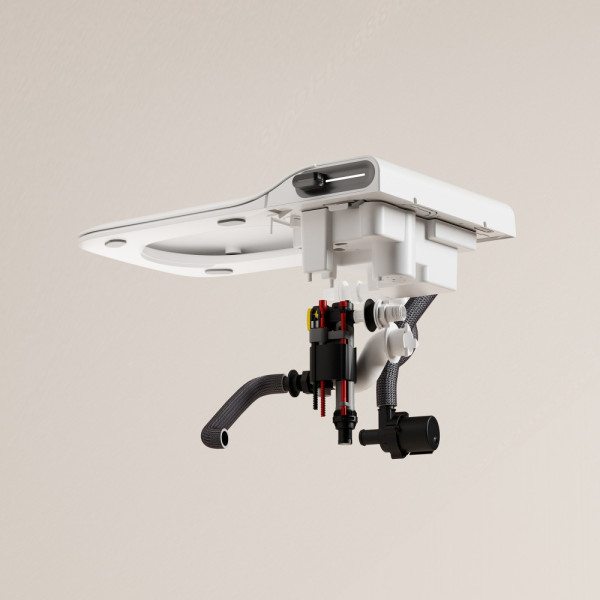 Комплект Abber подвесной электронный унитаз-биде Rechteck AC1215S с инсталляцией AC0101P2 (AC1215S-AC0101P2)