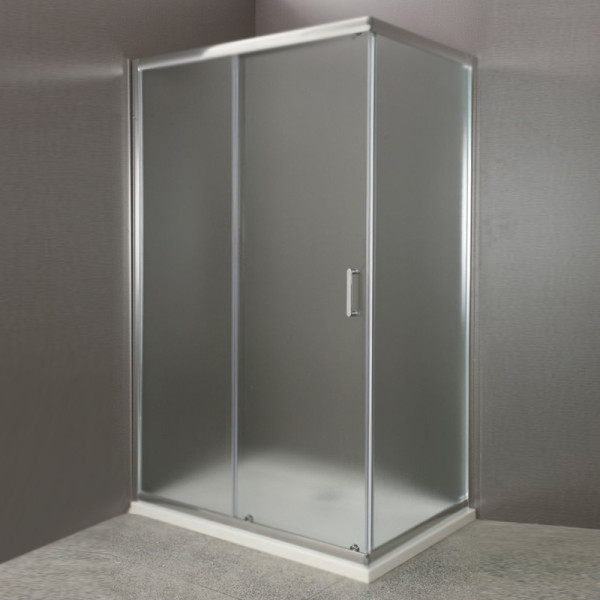 Душевой уголок BelBagno Uno 100x80x185 стекло прозрачное, профиль хром (UNO-AH-1-10/80-C-Cr)