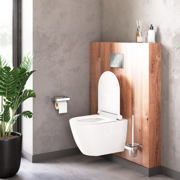 Унитаз подвесной AM.PM Apollo безободковый с сиденьем микролифт (DX22C1700SC) Унитаз подвесной AM.PM Apollo безободковый с сиденьем микролифт (DX22C1700SC)