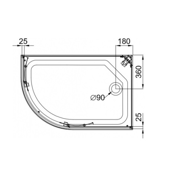 Душевая кабина Triton Коралл A 120х80 стекло мозаика ДН4 правая