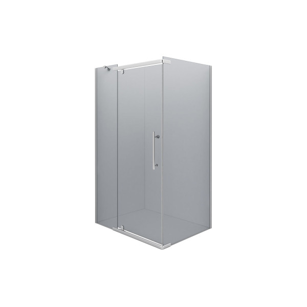 Душевой уголок Erlit 100х100 стекло тонированное, профиль хром (ER 10110H-C4)