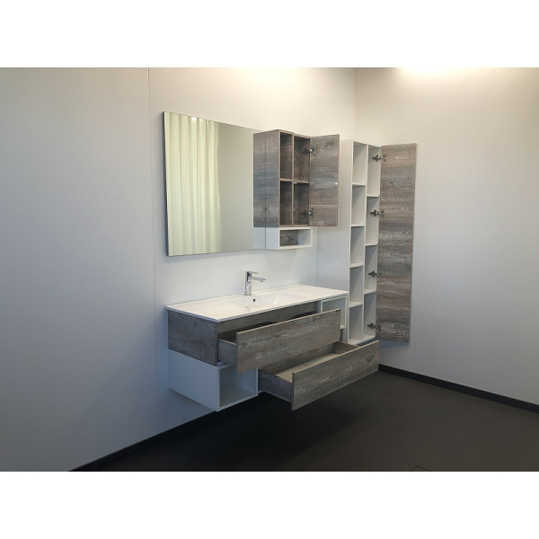 Пенал подвесной Comforty Турин 450x320x1600 дуб бежевый (00004136455)