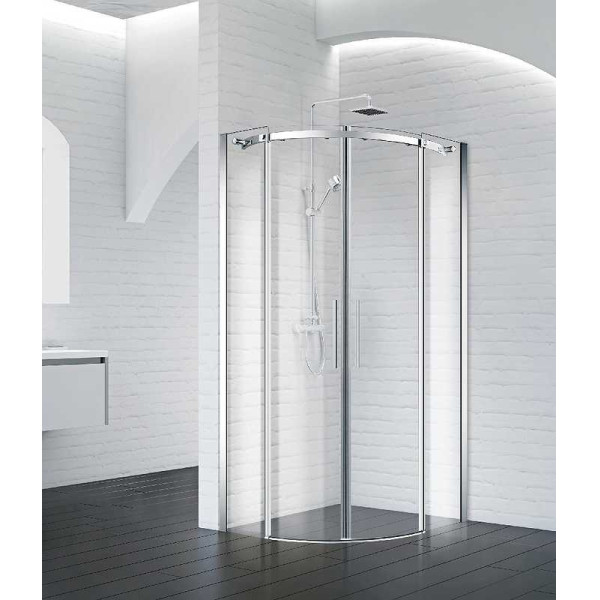 Душевой уголок BelBagno Acqua 100x100 стекло прозрачное, профиль хром (ACQUA-R-2-100-C-Cr)