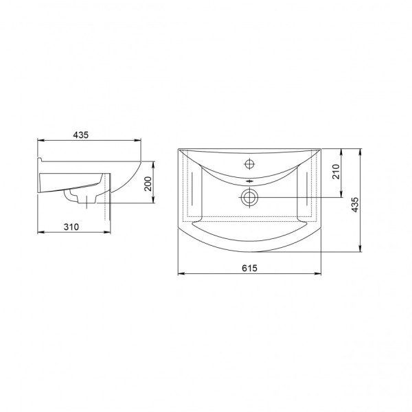 Раковина мебельная Santeri Грация 61x433x195 белая (1.3120.3.S00.11B.0) Раковина мебельная Santeri Грация 61x433x195 белая (1.3120.3.S00.11B.0)