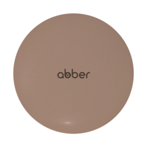 Накладка на слив для раковины ABBER бежевая матовая, керамика (AC0014MBB)