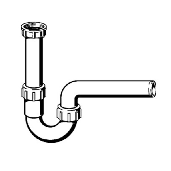 Сифон для раковины Viega с горизонтальным выпуском (107888)