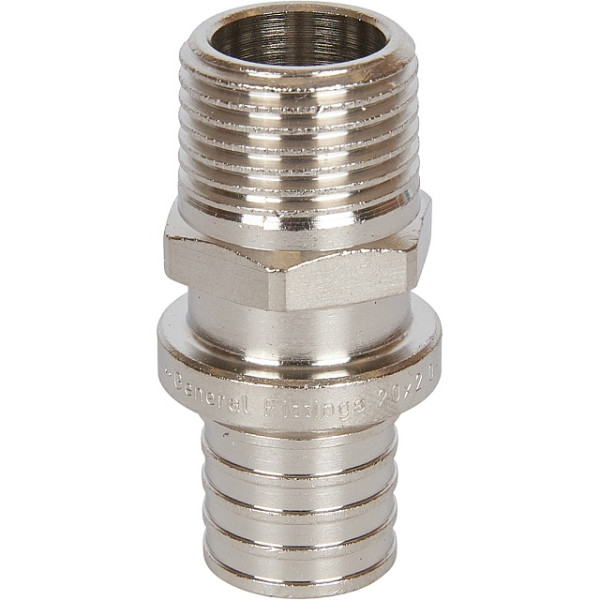 Соединение прямое Stout PE-Xa 20(2,0)*1/2"Н (никель) SFA-0001-200212 Соединение прямое Stout PE-Xa 20(2,0)*1/2"Н (никель) SFA-0001-200212
