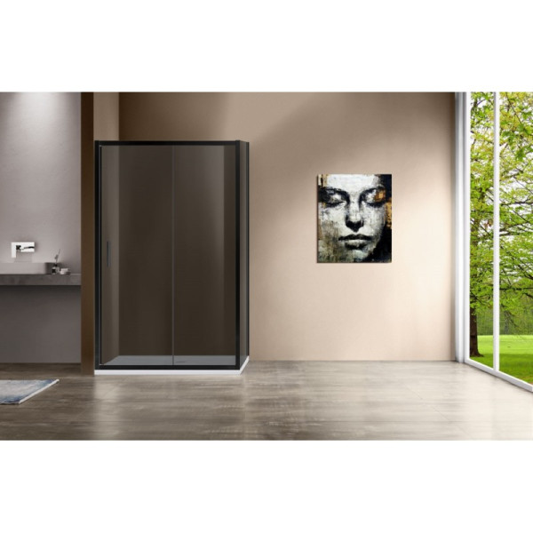 Душевой уголок Vincea Garda 1200х900х1900 стекло тонированное, профиль черный (VSR-1G9012CGB) Душевой уголок Vincea Garda 1200х900х1900 стекло тонированное, профиль черный (VSR-1G9012CGB)