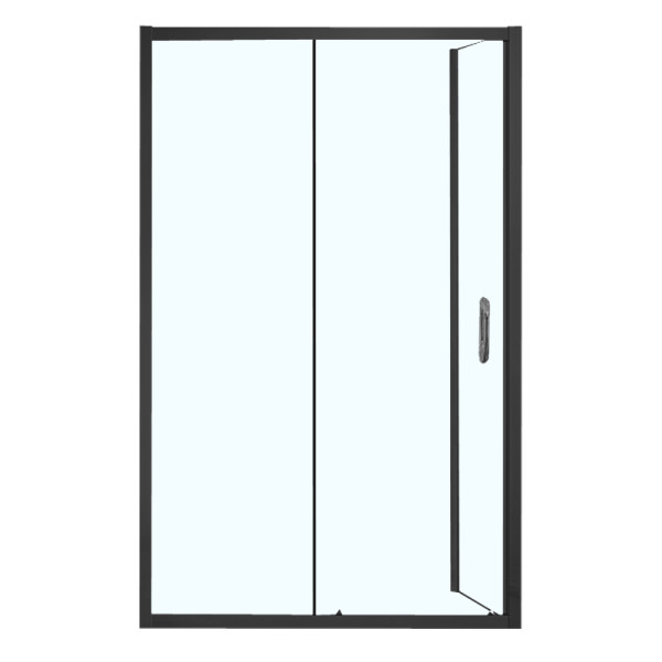 Душевое ограждение Azario Milton 1200х80х200 R стекло прозрачное профиль черный (AZ-ND1131-L 1200 BLACK)
